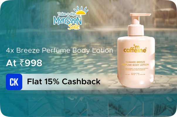 mCaffeine: Buy 4 X Breeze Perfume Body Lotion at Rs.